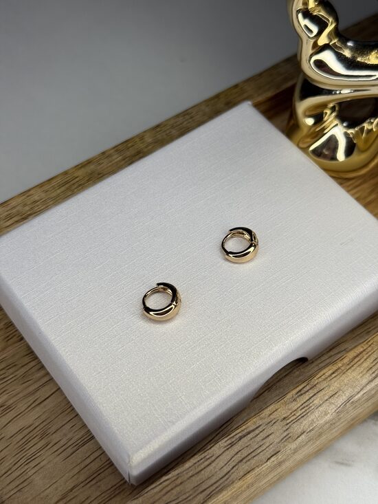 Super minī riņķīši - rozā zelta 