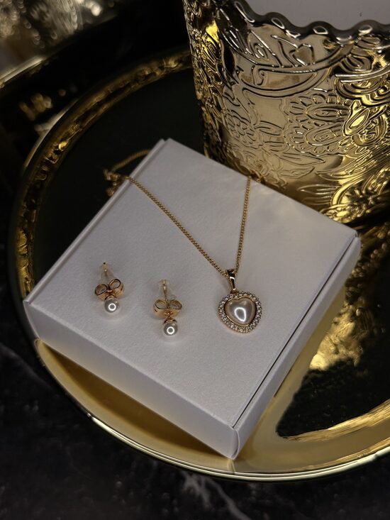 Rozā zelta komplekts PP93