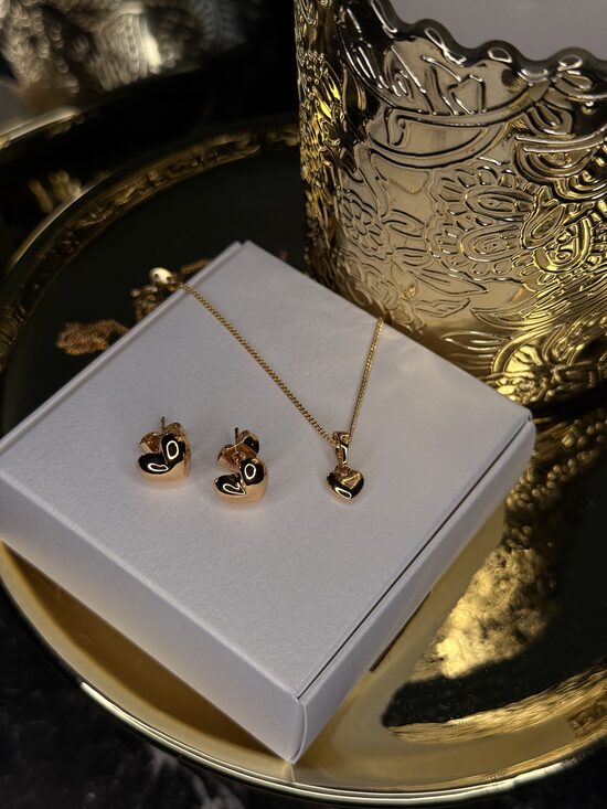 Rozā zelta komplekts PP91