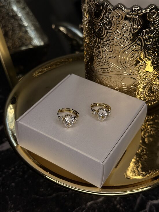 Apzeltīti lux auskariņi V3