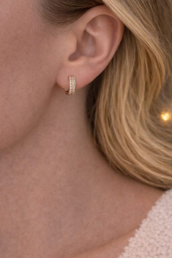 Apzeltīti auskariņi lux V25