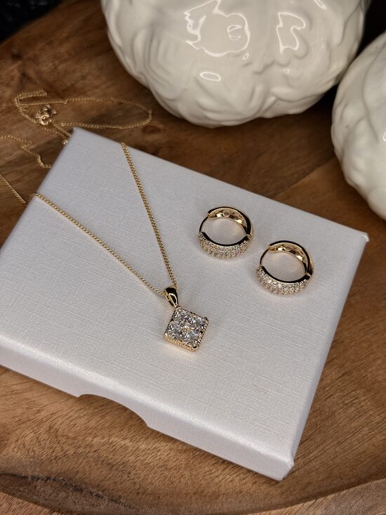 Rozā zelta komplekts - ikdienas mirdzums RP30