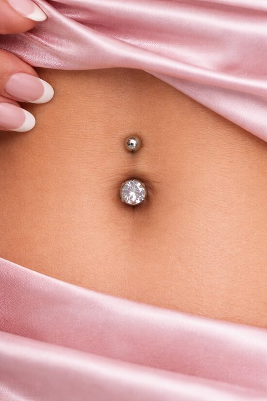 Sudraba nabas pīrsings