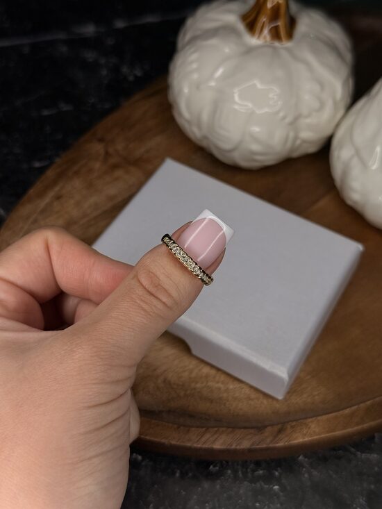 Apzeltīts gredzens - klasiski smalkais (16 izmērs)