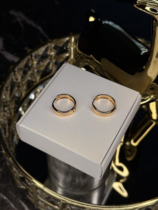 Rozā zelta lux riņķīši EE1