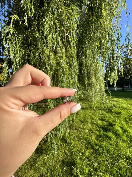 Sudraba minī riņķīši (10mm diametrā) 