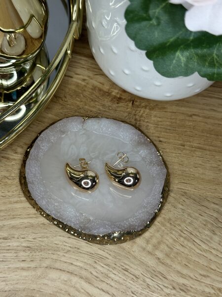 Rozā zelta nagliņauskari - lāsītes S3